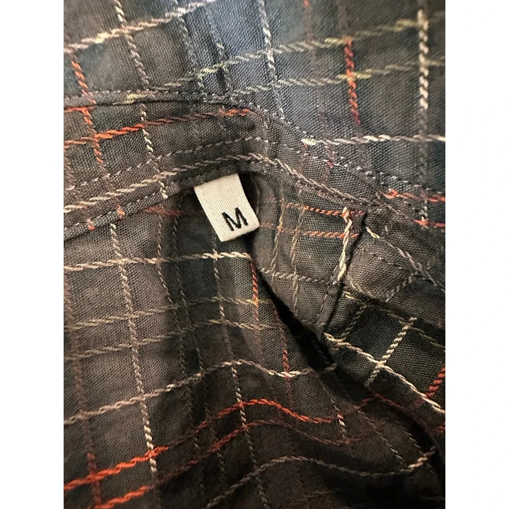 Wood‎ Wood David Swirl Grid Cotton Button-Up Shirt Mens
